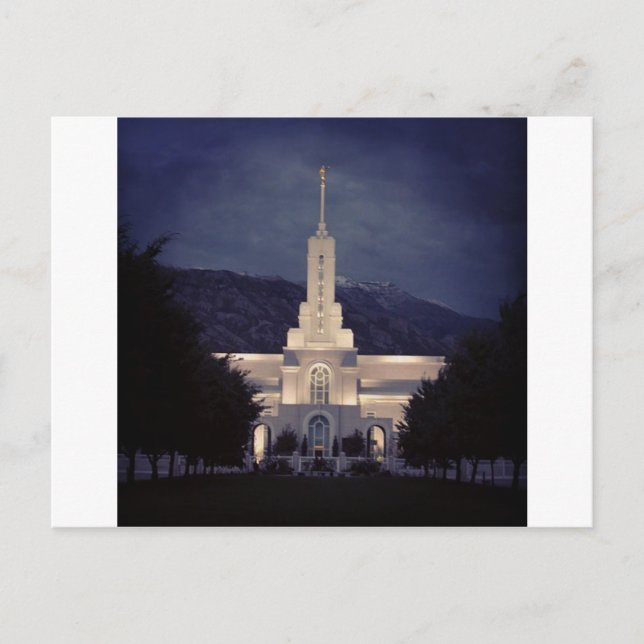 Postal Templo LDS del Monte Timpanogos, Fork Norteamerica (Anverso)