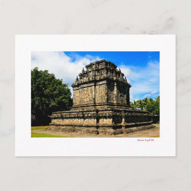 Postal templo mendut (Anverso)