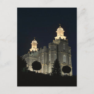 Postal Templo mormón de La Iglesia de Jesucristo de los S