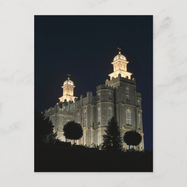 Postal Templo mormón de La Iglesia de Jesucristo de los S (Anverso)