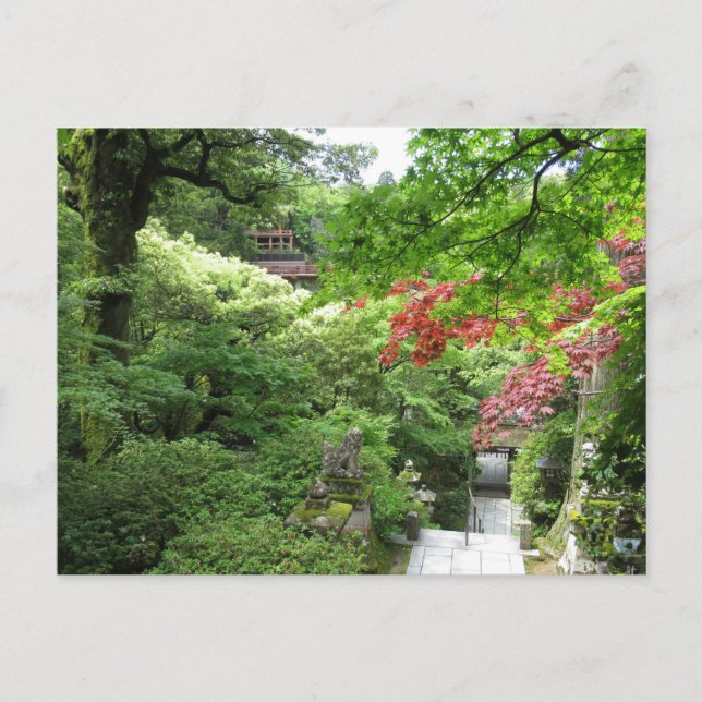 Postal Templo Natadera: Ishikawa, Japón (Anverso)