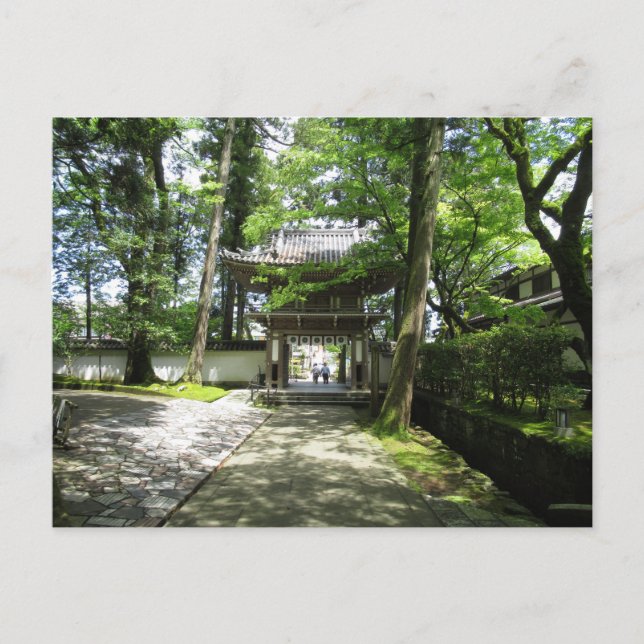 Postal Templo Natadera: Ishikawa, Japón (Anverso)