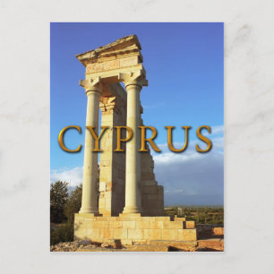 Postal Templo romano de Apolo Chipre