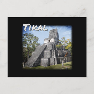 Postal Templo Ruinas de Tikal Guatemala