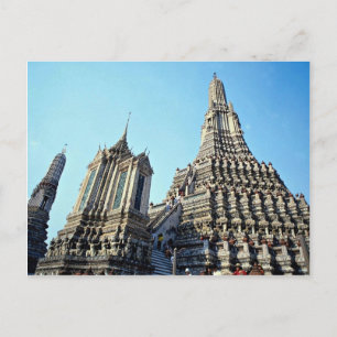 Postal Templo tailandés en Bangkok, Tailandia