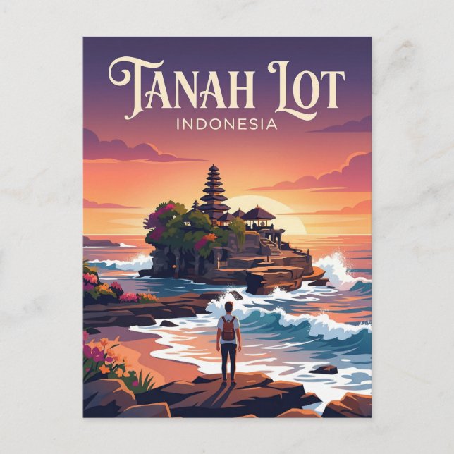 Postal Templo Tanah Lot Indonesia (Anverso)