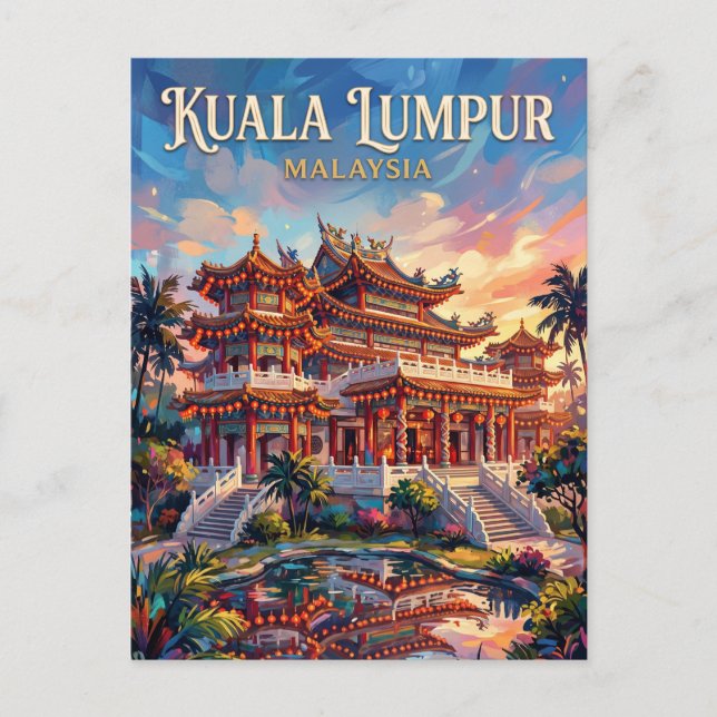 Postal Templo Thean Hou Malasia (Anverso)