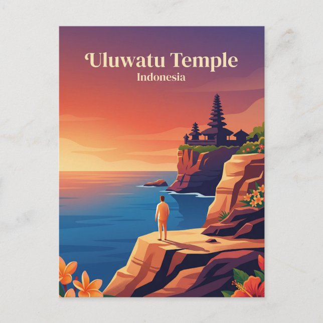 Postal Templo Uluwatu Indonesia (Anverso)