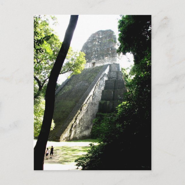 Postal Templo V, Tikal, Guatemala (Anverso)