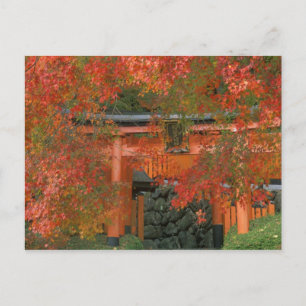 Postal Templo Yoshimine, Nagaoka, Kyoto, Japón
