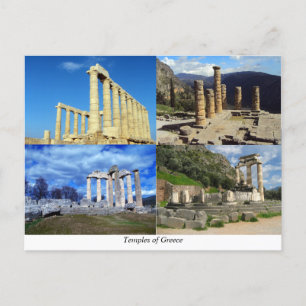 Postal Templos antiguos de Grecia