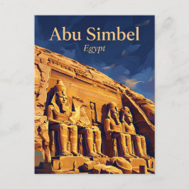 Postal Templos de Abu Simbel Egipto