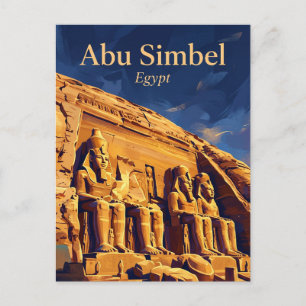 Postal Templos de Abu Simbel Egipto