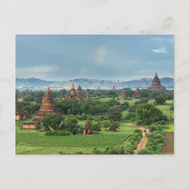 Postal Templos de Bagan, Myanmar (Anverso)