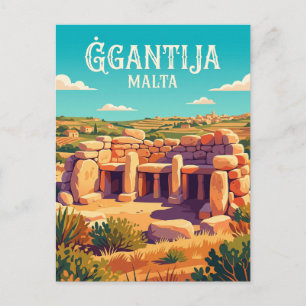 Postal Templos de Ġgantija Malta