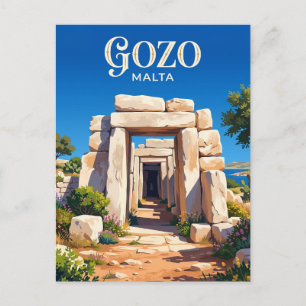 Postal Templos de Ġgantija Malta