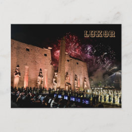 Postal Templos de Luxor Karnak Viajan Historia de Egipto