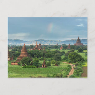 Postal Templos en Bagan, Myanmar