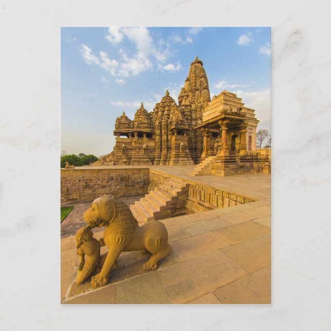 Postal Templos hindúes en Khajuraho (Anverso)
