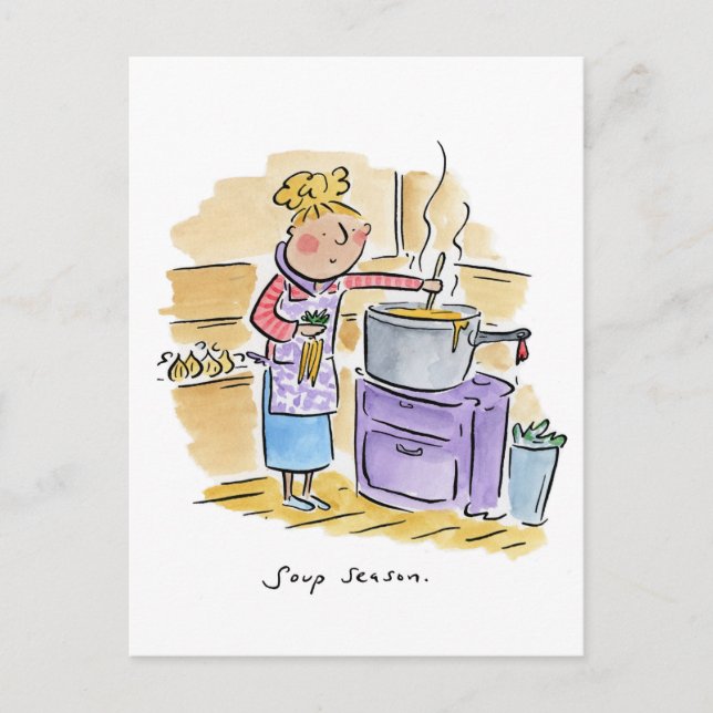Postal Temporada de sopa (Anverso)