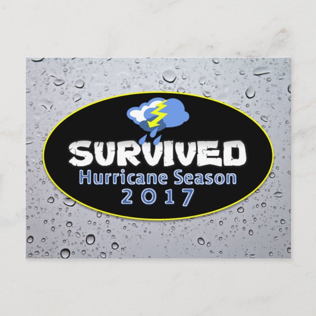 Postal Temporada sobreviviente de huracanes 2017 (Anverso)