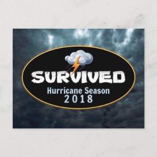 Postal Temporada sobreviviente de huracanes 2018