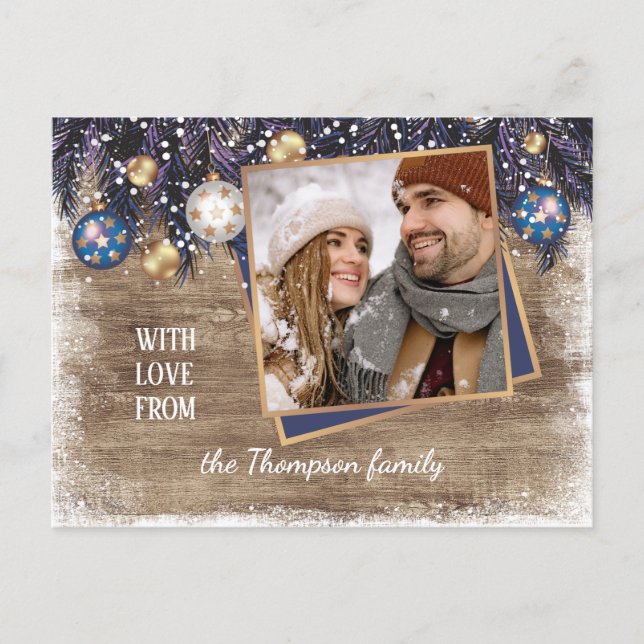 Postal Temporadas clásicas de amor Saludos Patrón de made (Anverso)