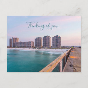 Postal Temprana Pesca En La Playa Navarra De Florida Pens