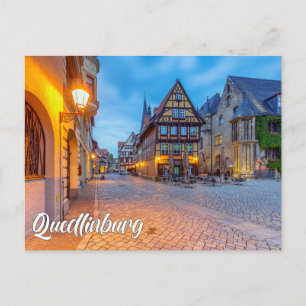 Postal Temprano en la tarde en Quedlinburg, Alemania