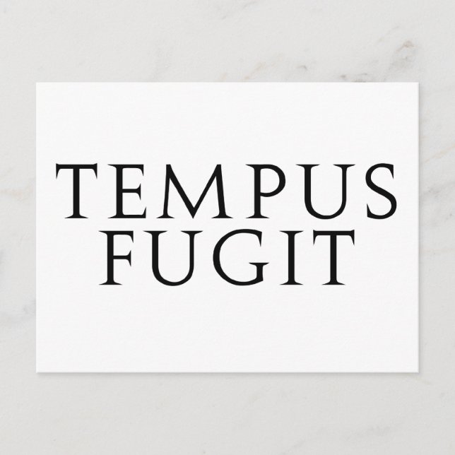 Postal Tempus Fugit (Anverso)