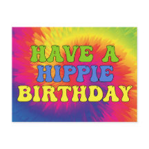Ten un cumpleaños hippie Tie Dye Lindo Colorido 70