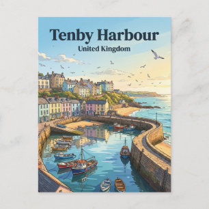 Postal Tenby Reino Unido