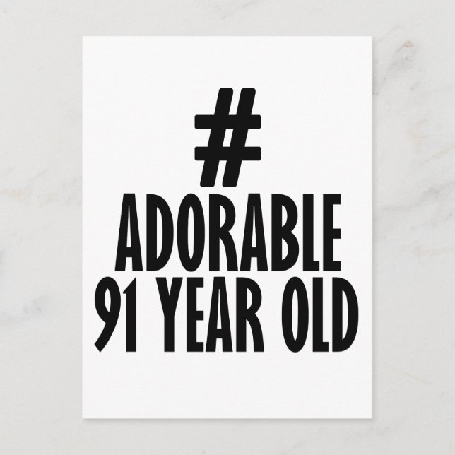 Postal Tendencia 91 AÑOS DE DISEÑO DE CUMPLEAÑOS (Anverso)