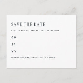Postal Tendencia de la moderna Boda de Oro Blanco SALVAR 