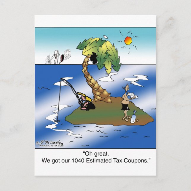 Postal Tenemos nuestros 1040 cupones de impuestos estimad (Anverso)