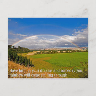 Postal Tener fe en tus sueños