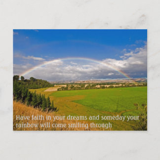 Postal Tener fe en tus sueños