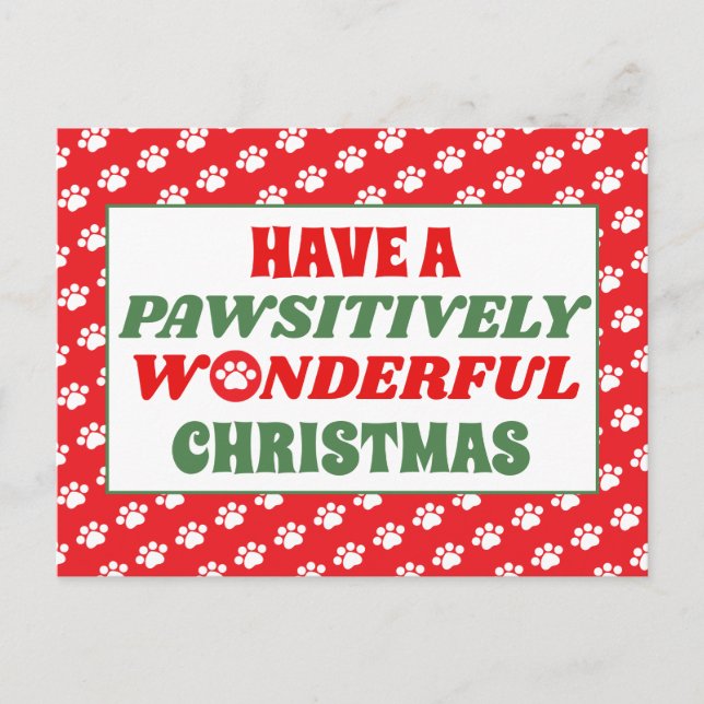 Postal Tener Navidades maravillosos (Anverso)