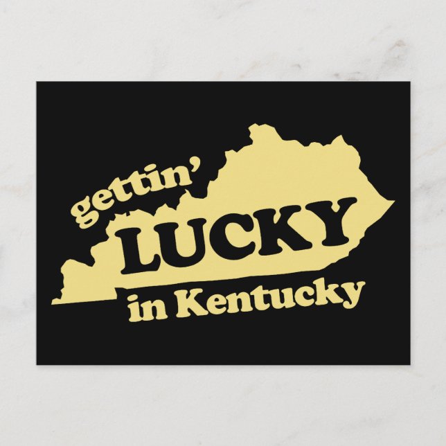 Postal tener suerte en kentucky (Anverso)