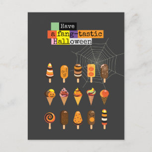 Postal "Tener un Halloween "fantástico" Evento de Helado