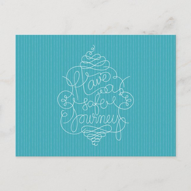 Postal Tener un viaje seguro (Anverso)