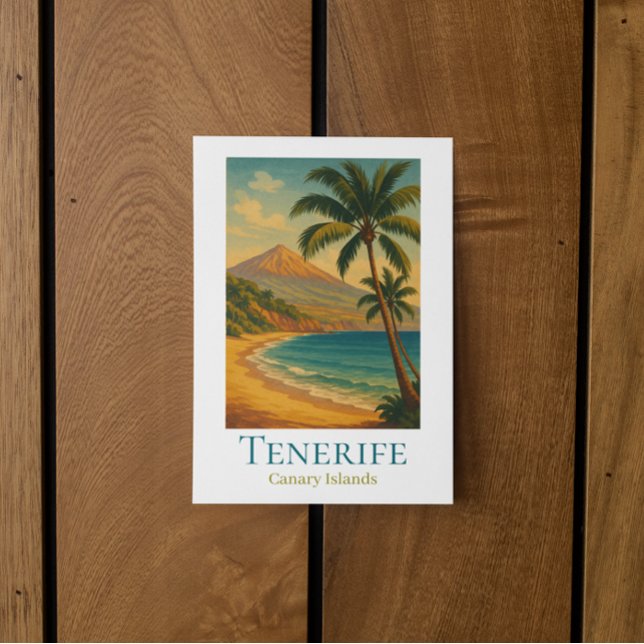 Postal Tenerife Canary Islands Mount Teide Spanish Island (Tenerife Canary Islands Mount Teide Spanish Island Postcard)