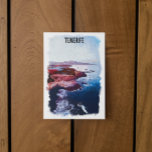 Postal Tenerife España Costa de las Islas Canarias Recorr<br><div class="desc">Impresionante postal de Tenerife España que exhibe el impresionante paisaje de la isla canaria con su castración. Perfecto como un recuerdo de trabel y una idea de regalo para cada turista.</div>