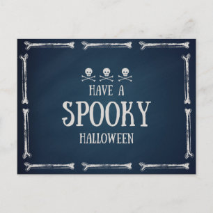 Postal Tenga un Halloween espeluznante