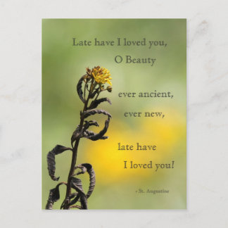 Postal Téngame tarde le amó