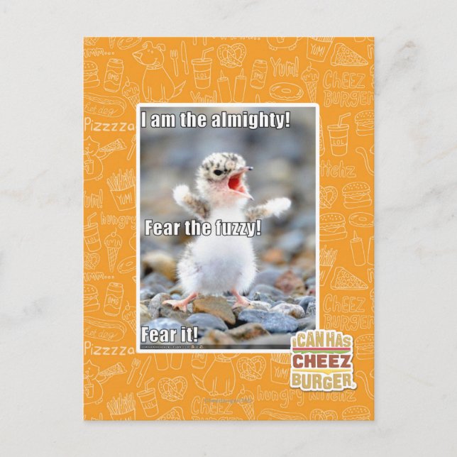 Postal ¡Tengan miedo de lo difuso! (Anverso)