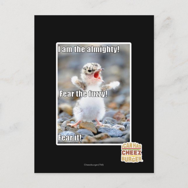 Postal ¡Tengan miedo de lo difuso! (Anverso)