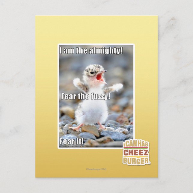 Postal ¡Tengan miedo de lo difuso! (Anverso)