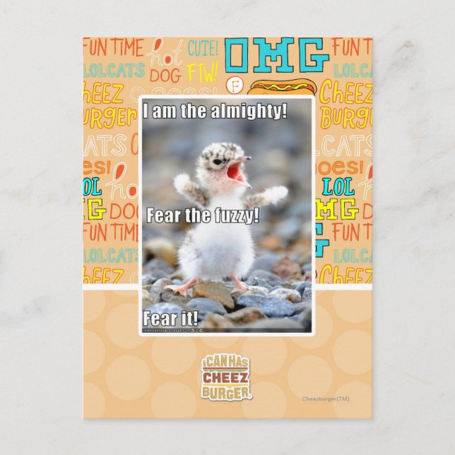 Postal ¡Tengan miedo de lo difuso! (Anverso)