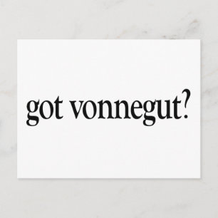 Postal Tengo a Vonnegut